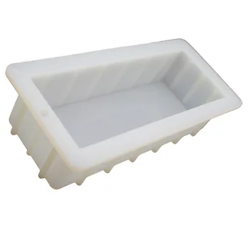 Силиконовая форма для мыла объемом 1,5 л, прямоугольная форма для хлеба для тостов с деревянной коробкой, домашняя форма, принадлежности для мыловарения, инструмент для торта
