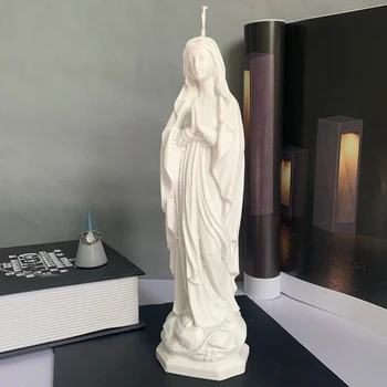 Скандинавская Ретро свеча Богини-Девственницы, силиконовая форма для украшения стола для ароматерапии, форма из цементного материала для украшения дома