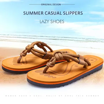Стильные тапочки с заклепками для пары, нескользящая износостойкая пляжная обувь для повседневной носки